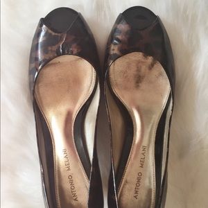 Antonio Melani Patent Leather Peep Toe Pumps